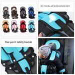 Portable Infant Safety Seat Mat – Adjustable Baby Car Seat with 5-Point Harness, Breathable Mesh Fabric, Lightweight & Washable Travel Chair for Kids (9 Months to 6 Years) - Image 8