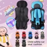 Portable Infant Safety Seat Mat – Adjustable Baby Car Seat with 5-Point Harness, Breathable Mesh Fabric, Lightweight & Washable Travel Chair for Kids (9 Months to 6 Years)