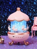 Carousel Night Light for Kids, 10 Music+15 Films+315 Colors Star Projector for Kids Night Light Projector - Image 2