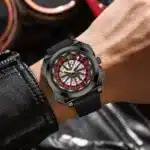 Creative Men Watch Fashion Roulette Original Quartz Movement Silicone Red Black Sports Square Rotating Night Light Watch for Men - Image 6