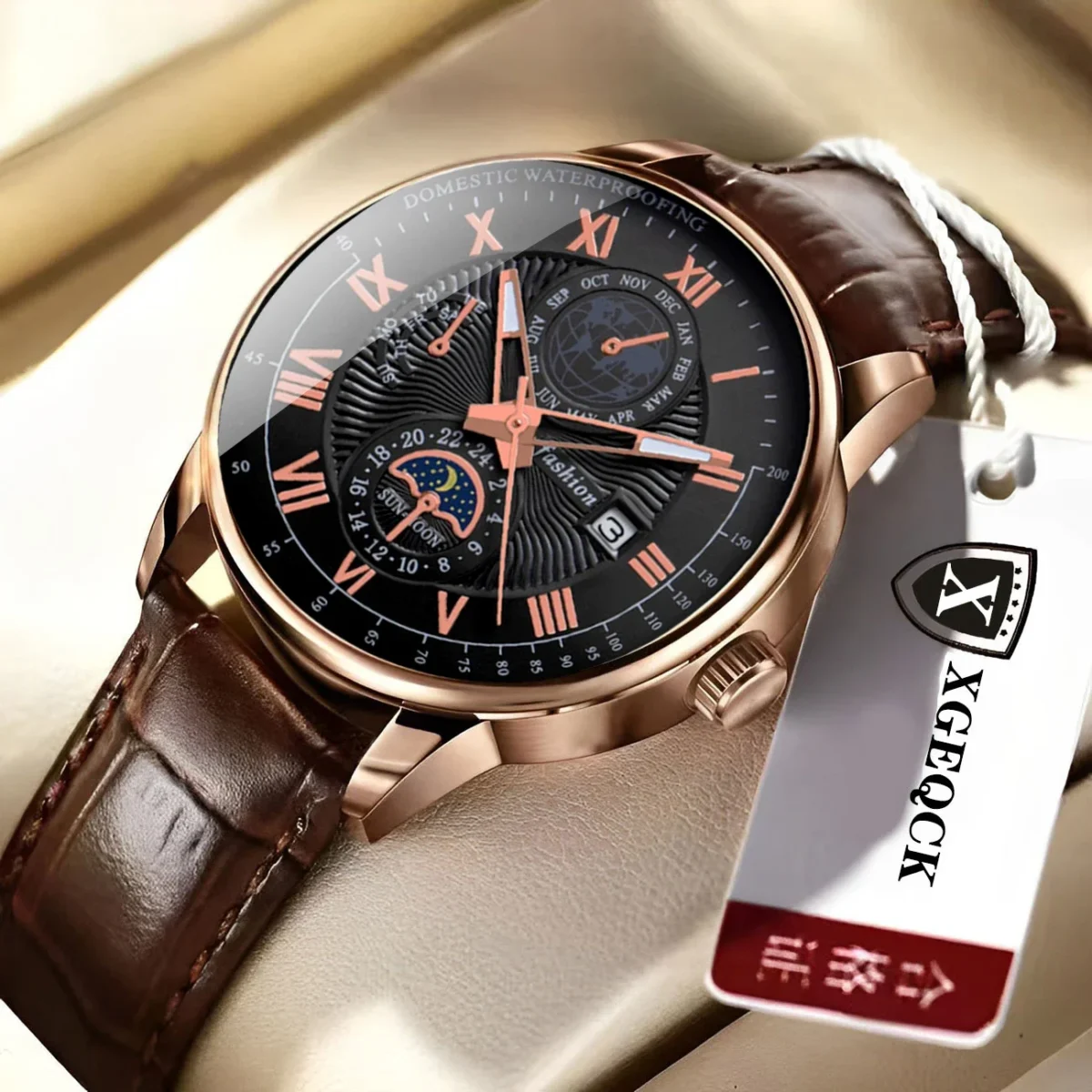 2024 Men Watch Fashion Top Luxury Sport Men's Wristwatch Waterproof Luminous Leather Date Quartz Watches Man clock - Image 10