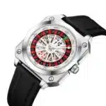 Creative Men Watch Fashion Roulette Original Quartz Movement Silicone Red Black Sports Square Rotating Night Light Watch for Men - Image 9
