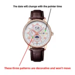 2024 Men Watch Fashion Top Luxury Sport Men's Wristwatch Waterproof Luminous Leather Date Quartz Watches Man clock - Image 5