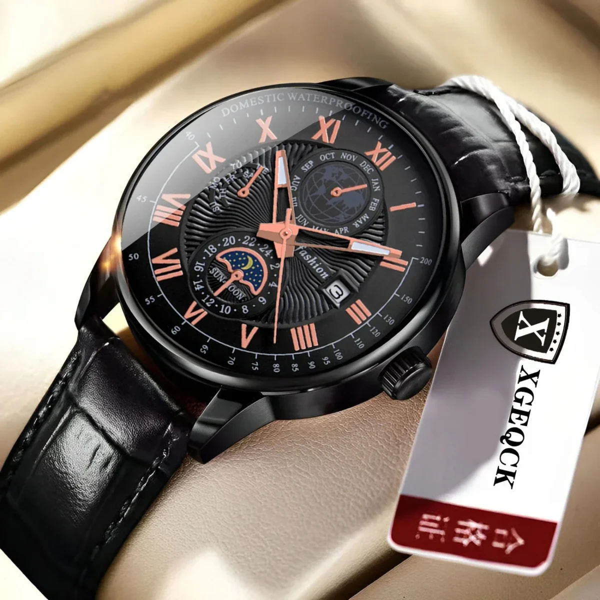 2024 Men Watch Fashion Top Luxury Sport Men's Wristwatch Waterproof Luminous Leather Date Quartz Watches Man clock - Image 7