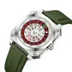 Creative Men Watch Fashion Roulette Original Quartz Movement Silicone Red Black Sports Square Rotating Night Light Watch for Men - Image 7