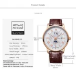2024 Men Watch Fashion Top Luxury Sport Men's Wristwatch Waterproof Luminous Leather Date Quartz Watches Man clock - Image 6