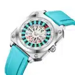 Creative Men Watch Fashion Roulette Original Quartz Movement Silicone Red Black Sports Square Rotating Night Light Watch for Men - Image 10