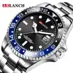 Business Stainless Steel Watch 40mm Classic Red Blue Circle Diving Series Magnifying Glass Calendar Quartz Watches montre homme - Image 10
