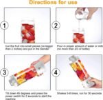 Portable Blender 600ML Electric Juicer Fruit Mixers 4000mAh USB Rechargeable Smoothie Mini Blender Personal Juicer Colorf - Image 7