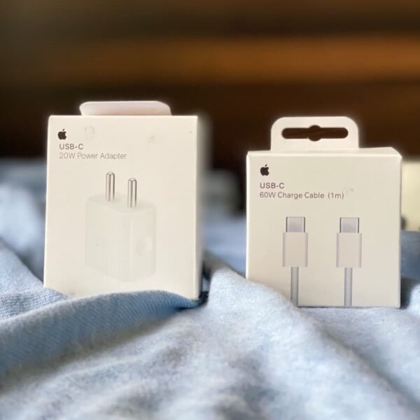 Apple 20W Fast Charger Combo | USB-C Adapter with Charging Cable