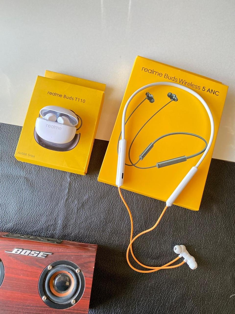Realme Buds T110 & Wireless 3 Combo | Bluetooth Earbuds & Neckband Realme Buds T110 & Wireless 3 Combo | Bluetooth Earbuds & Neckband