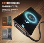 240W USB-C to USB-C Fast Charging Cable with Foldable Stand