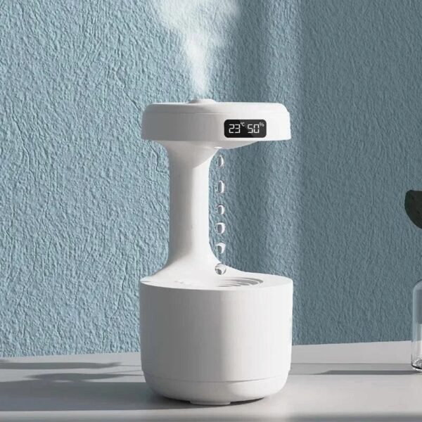 Anti-Gravity Humidifier with LED Clock